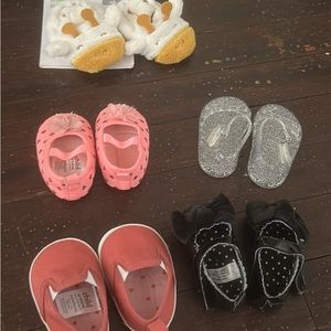 Newborn baby girl shoes. Never worn